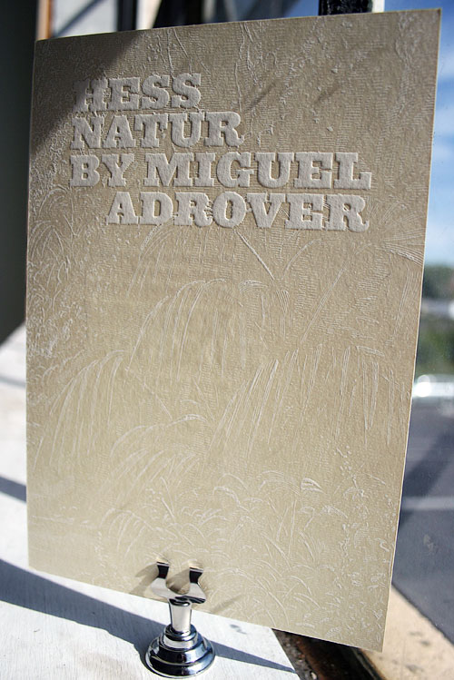 Fashion WEek invitation - Hess Natur by Miguel Adrover