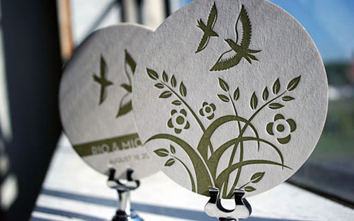 Letterpress coaster
