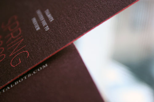 Boxcar Press flat printing for Tablots edge painting