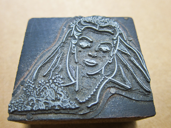 metal cut letterpress plate