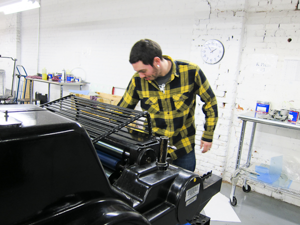 Heidelberg KSBS letterpress printing