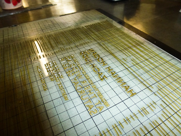 photopolymer plate of bella figura design