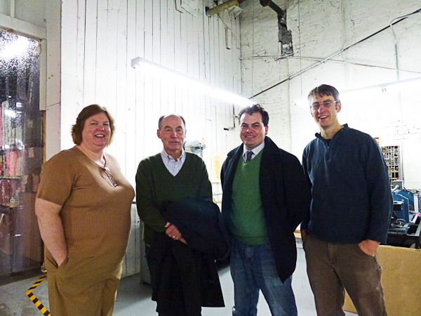 visitors at boxcar press