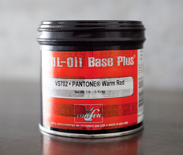 Pantone Warm Red - oil base