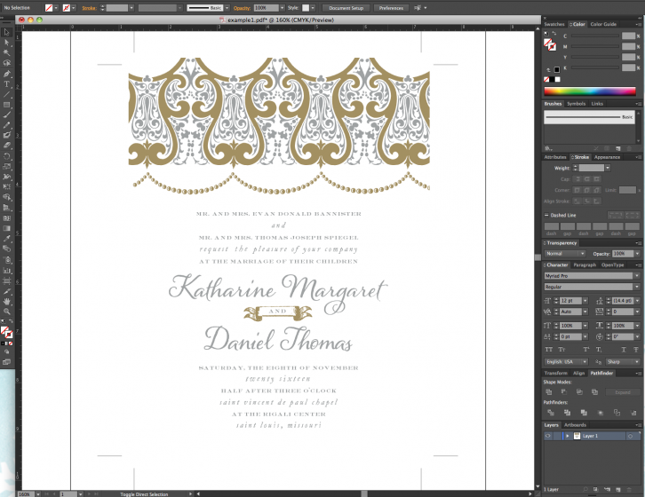 Correct Design File Layout with Crop Marks Correct Design File Layout with Crop Marks