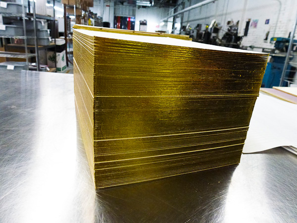 letterpress printing and foil edging
