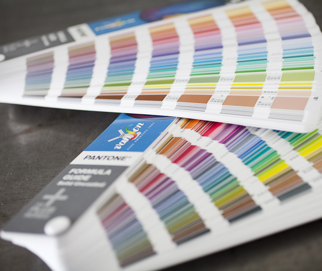 Letterpress Printing: Pantone Formula Guide Solid Coated and Uncoated