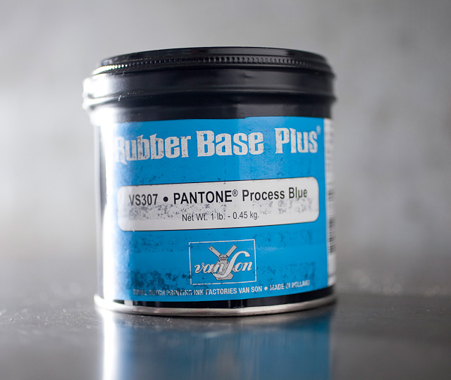Pantone Process Blue - rubber base