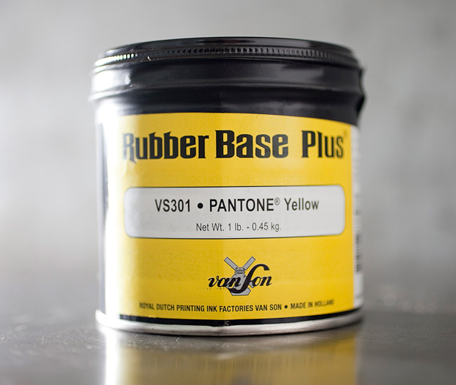 Pantone Yellow - rubber base