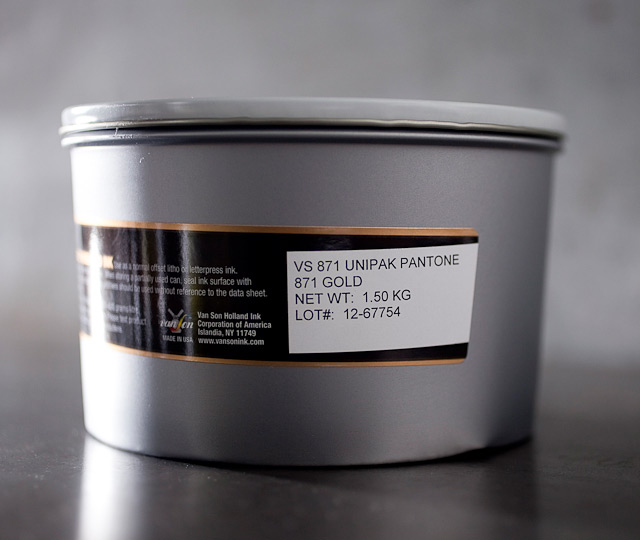 Pantone Gold 871 - metallic oil base