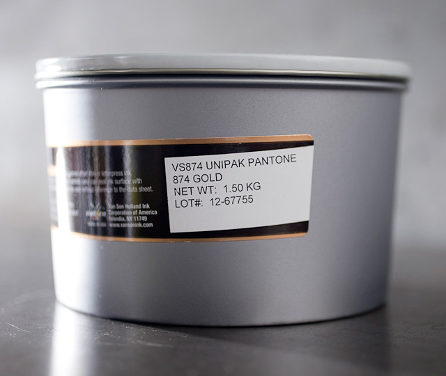 Pantone Gold 874 - metallic oil base