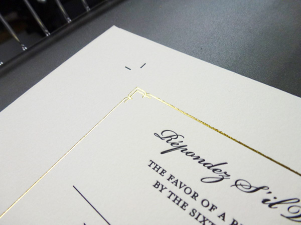 Boxcar Press offers foil stamping a classy way to add shine to your printed pieces.