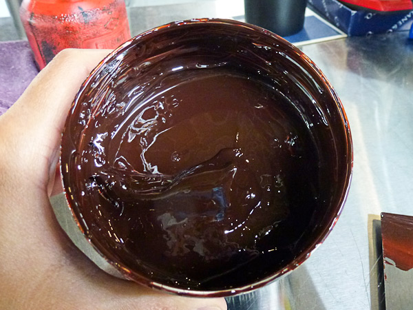 apricot letterpress ink can