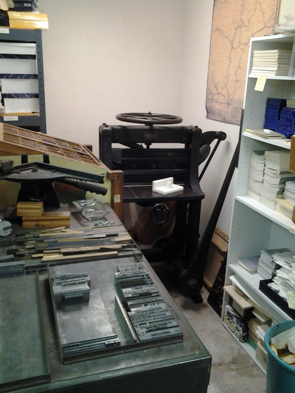 Sargent Brothers Printers & Typographers - Workspace spotlight by Boxcar Press A look at the Sargent Brothers Printers & Typographers workspace