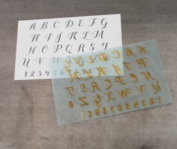 L Letterpress printing: Script Alphabet