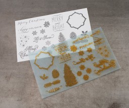 L Letterpress printing: Christmas Holidays designs