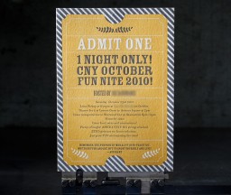 Letterpress Invitation