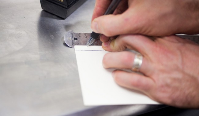Photo of measuring paper