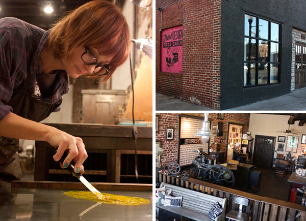 Sharon Braun Hutton from Letterpress of Tulsa shared her story about making letterpress her livelihood Boxcar Press spoke with a group of inspiring printers to find out how they made the transition from hobby to career when it comes to letterpress printing