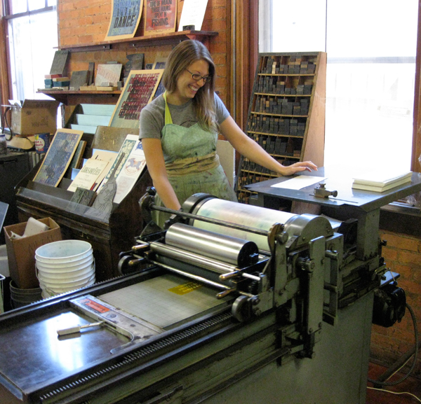 Amy Rau of Green Girl Press shared her story about making the transition from letterpress as a hobby to a career Boxcar Press spoke with a group of inspiring printers to find out how they made the transition from hobby to career when it comes to letterpress printing