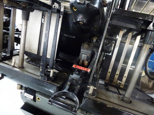 Letterpress impression bars at Boxcar Press